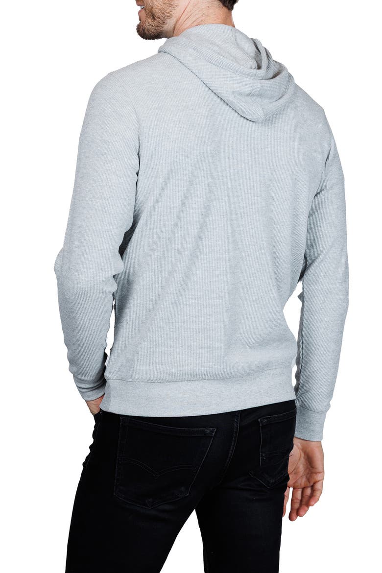 Cozy Knit Hoodie, Alternate, color, GREY HEATHER