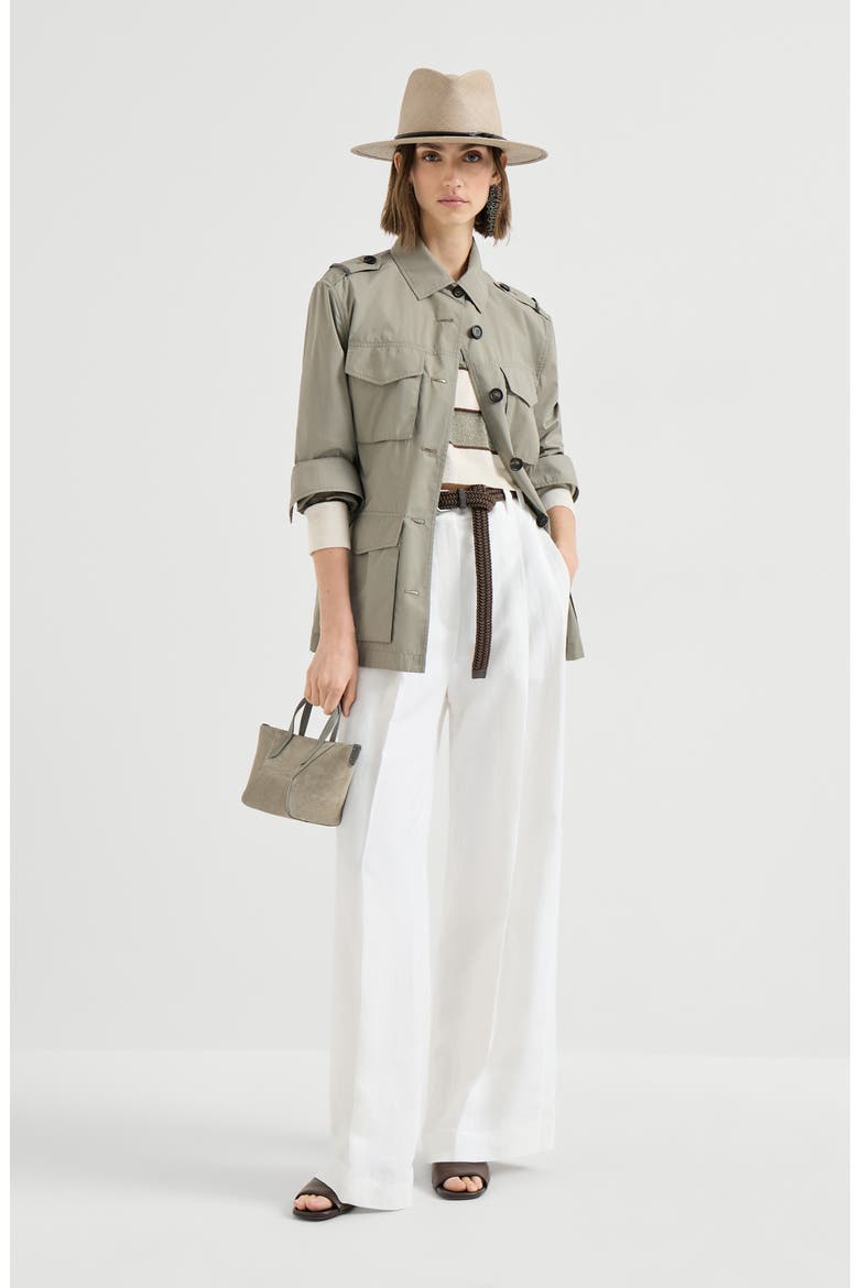 Outerwear with monili, Alternate, color, Khaki