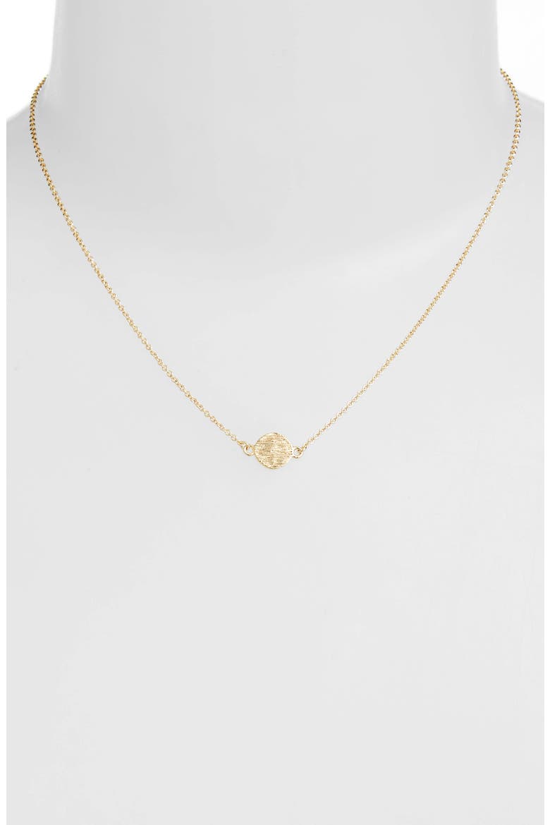 Circle Pendant Necklace, Alternate, color, GOLD
