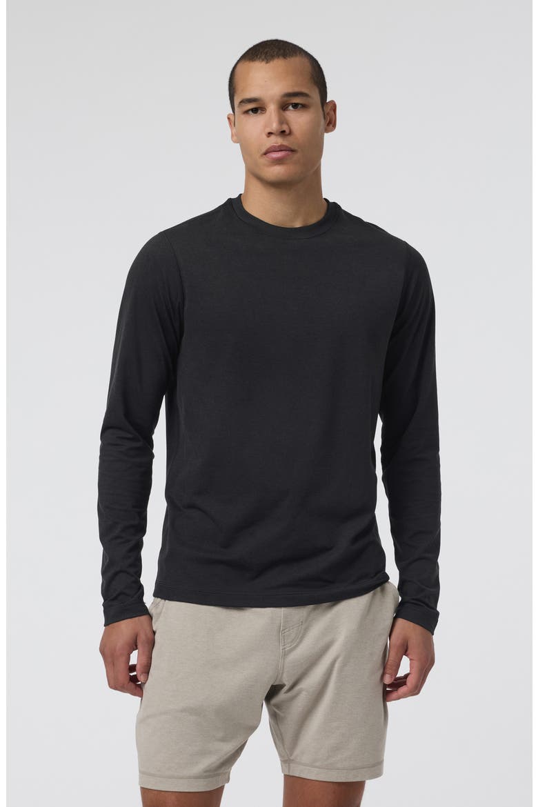 Ponto Performance Long Sleeve T-Shirt, Alternate, color, BLACK HEATHER
