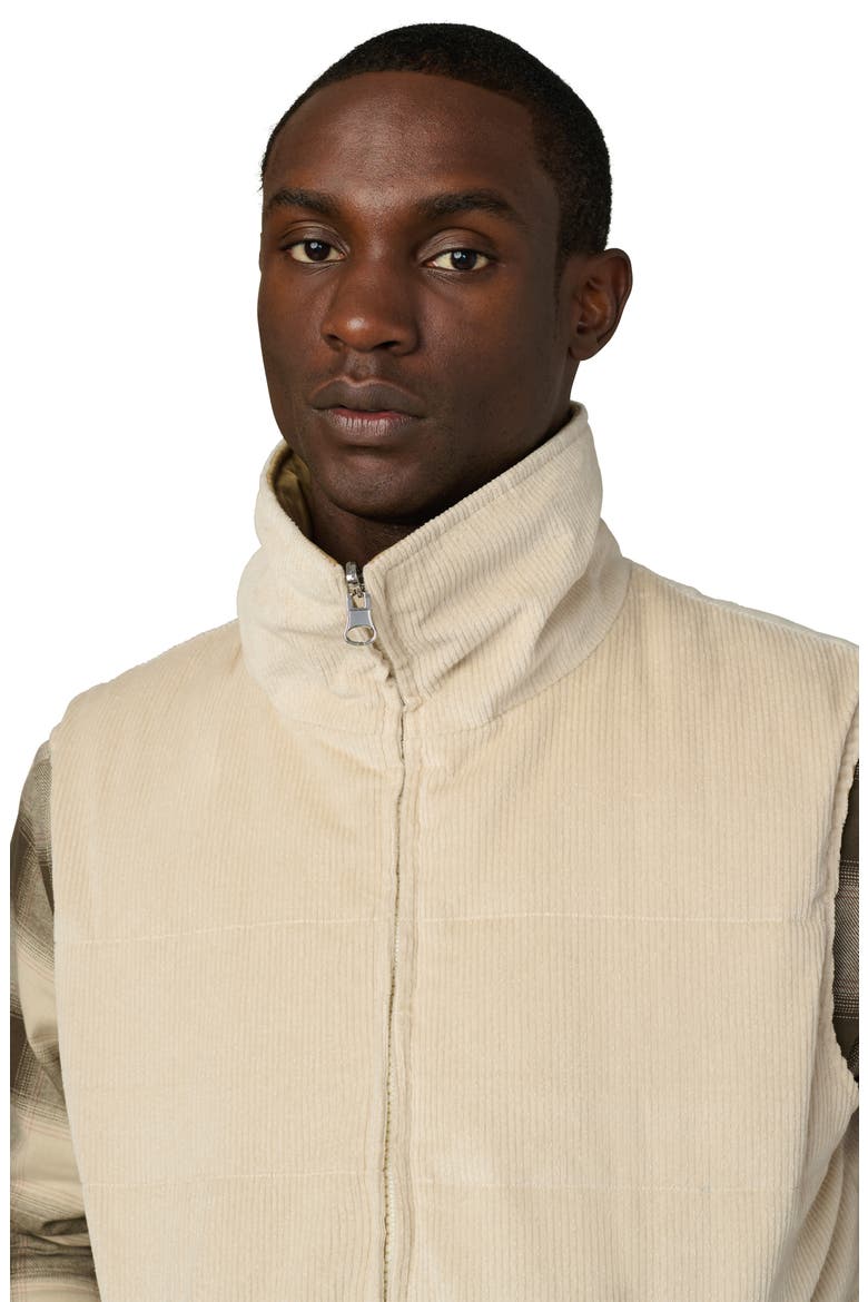 Reversible Corduroy Puffer Vest, Alternate, color, WINTER SAND