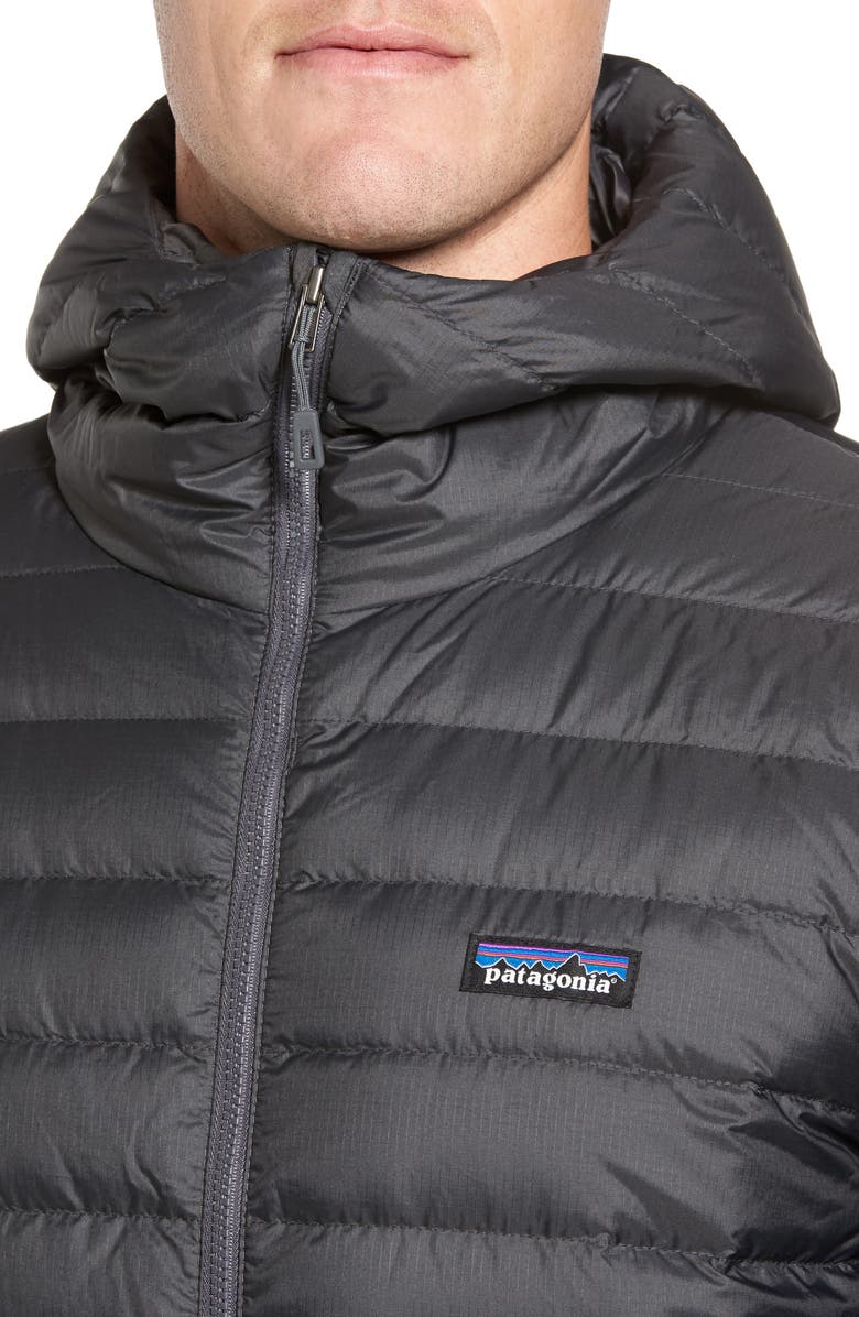 Patagonia Packable Windproof & Water Repellent Down Hooded Jacket, Alternate, color, 