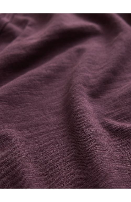 John Varvatos Miles Slub Organic Cotton T-shirt In Purple