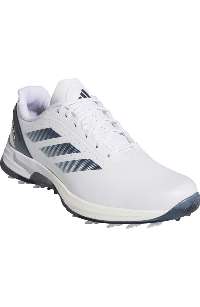 adidas Adizero ZG Golf Shoe, Main, color, White/ Navy