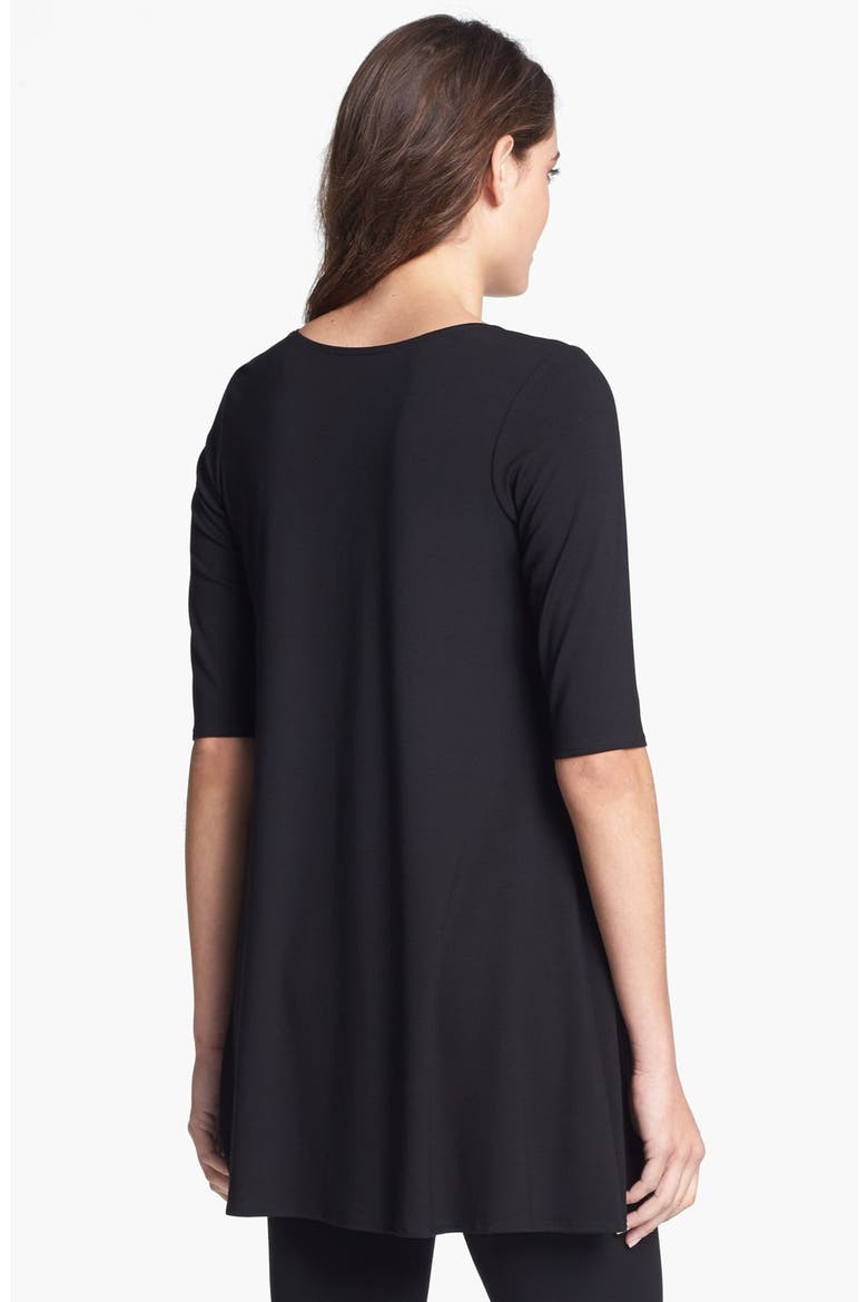 Scoop Neck Jersey Tunic, Alternate, color, BLACK