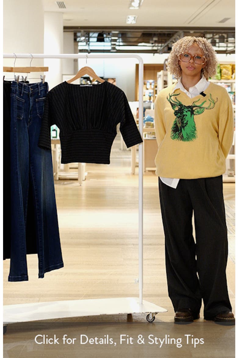 Promesa Pinstripe Ruched Top video