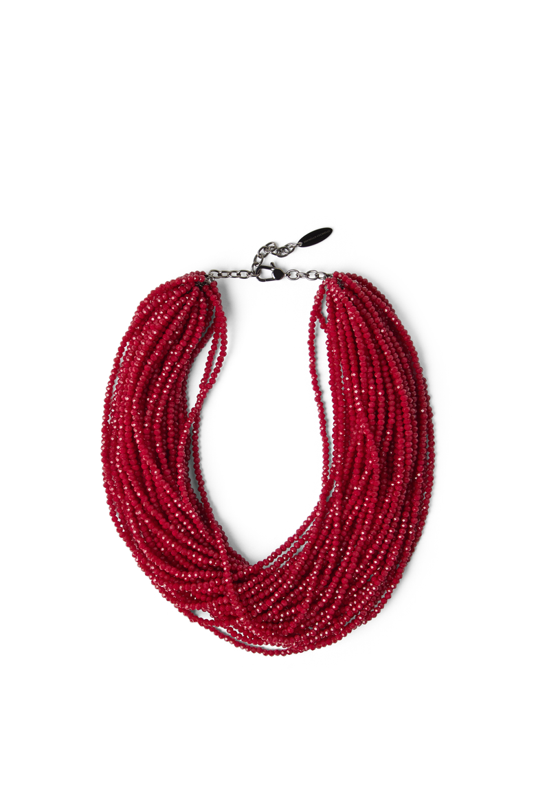 Vetro and Silver necklace, Main, color, Red