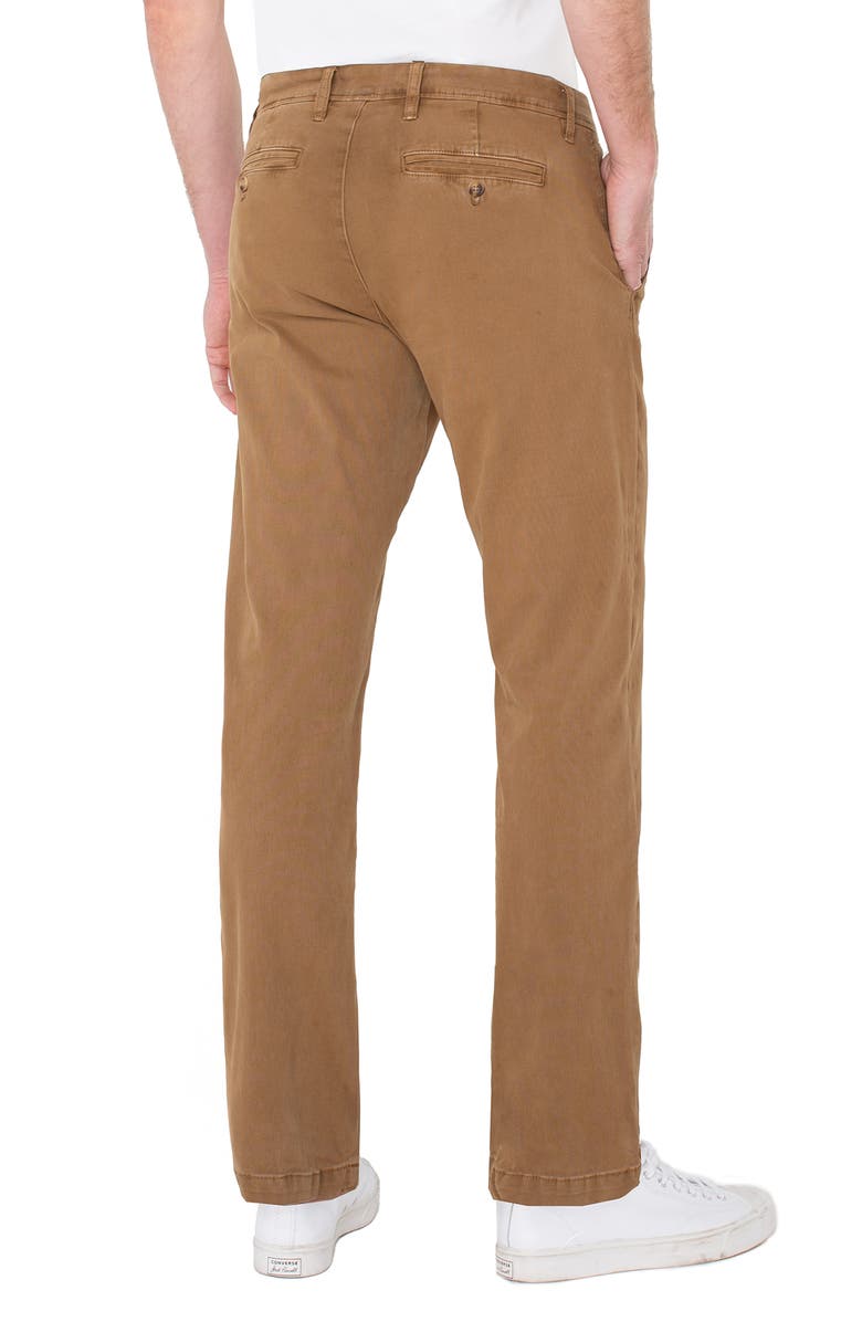 Liverpool Straight Leg Stretch Twill Chinos, Alternate, color, Chestnut