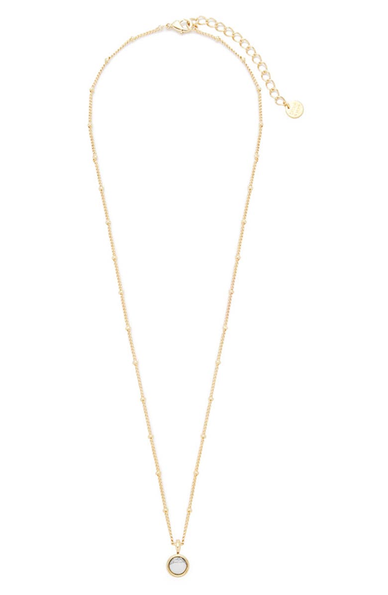 Brook and York Nola Stone Pendant Necklace, Main, color, Gold