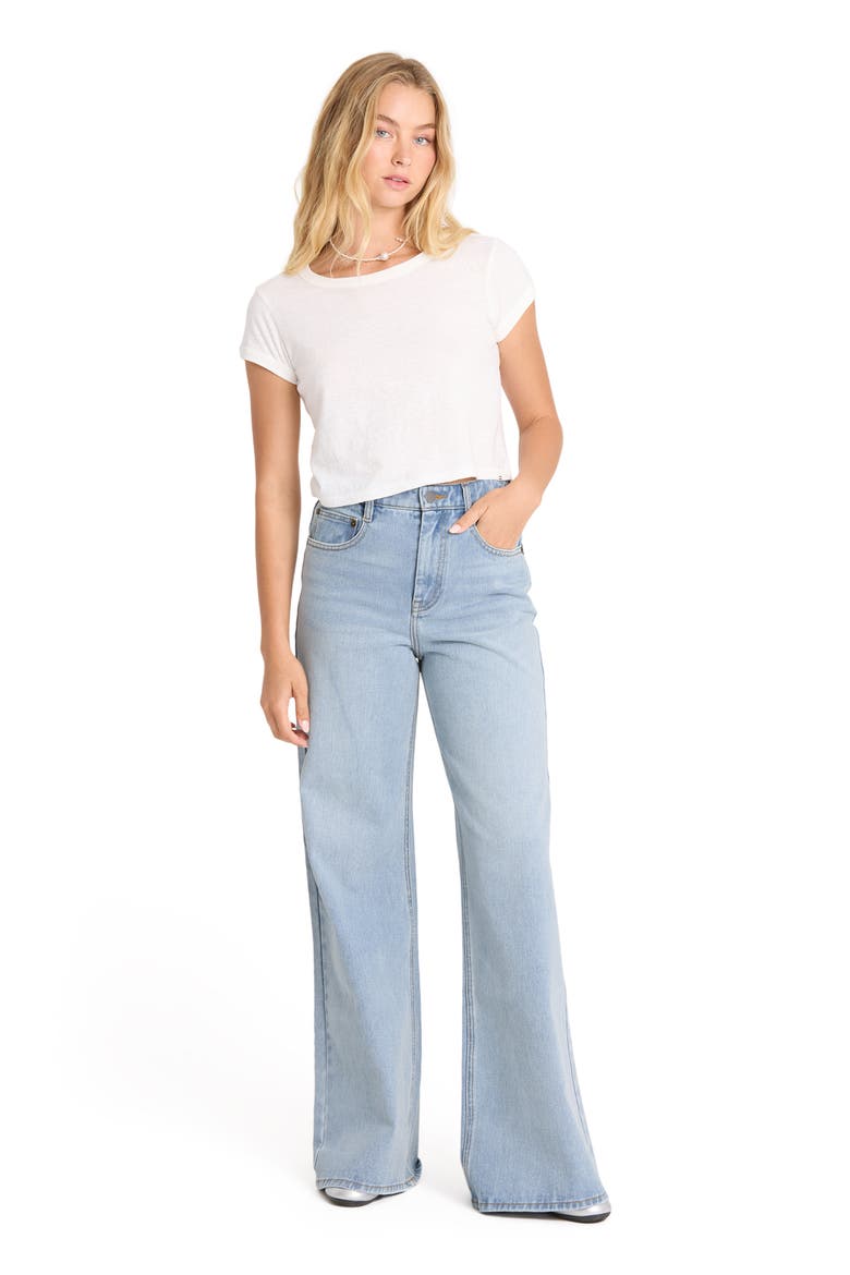 Free Fall High Waist Flare Leg Jeans, Alternate, color, LIGHT WASH