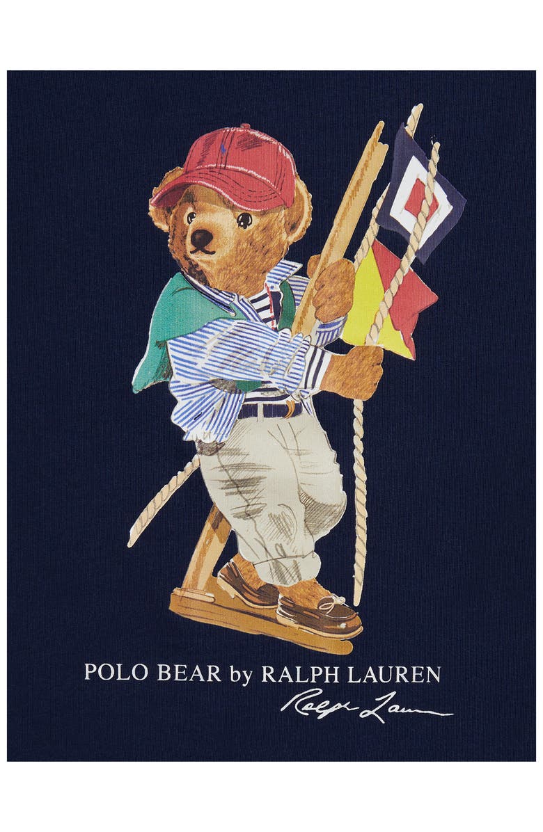 Polo Ralph Lauren Kids' Polo Bear Cotton Graphic T-Shirt, Alternate, color, Newport Navy