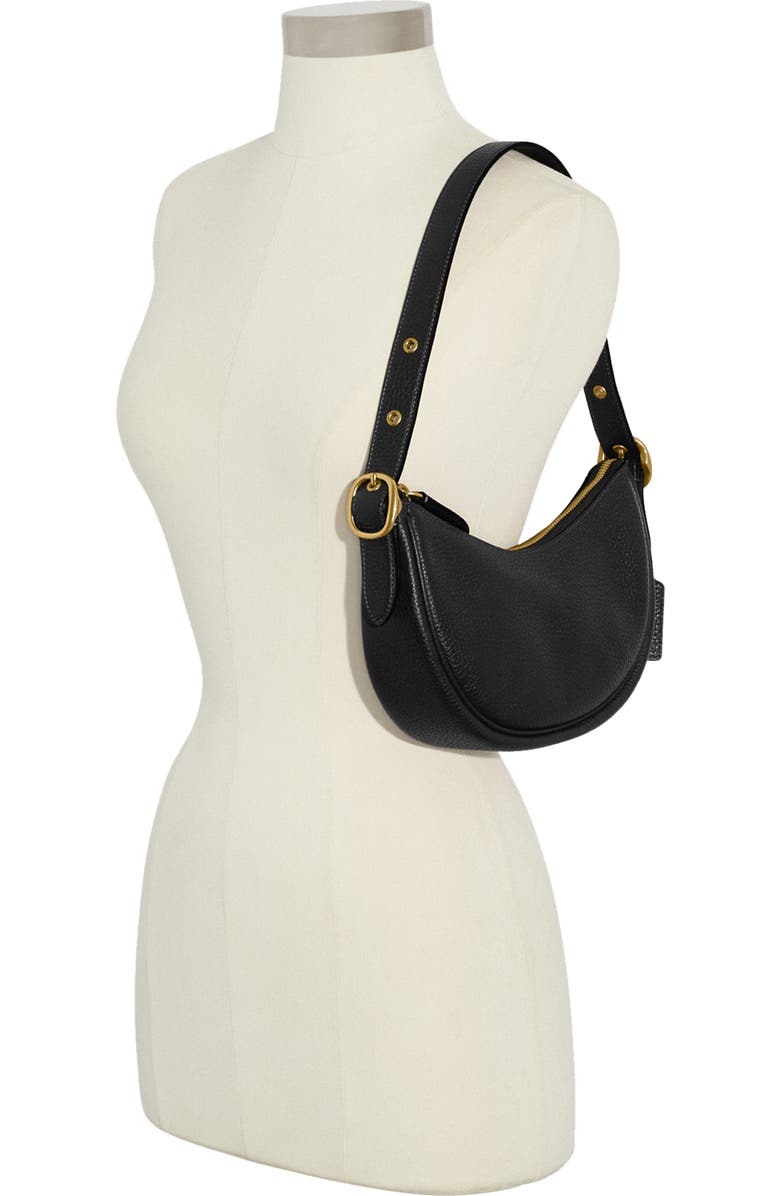 COACH Luna Soft Pebble Leather Shoulder Bag, Alternate, color,