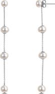 DELMAR 5.5–6mm Freshwater Cultured Pearl Drop Earrings