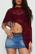 Princess Polly Boni Knit One-Shoulder Poncho