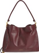 Veronica Beard Vida Leather Hobo Bag