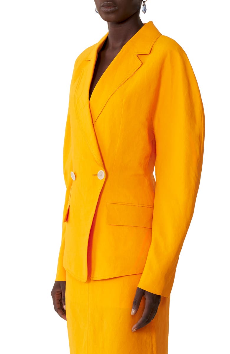 Lanvin Paper And Viscose Open-Back Jacket, Alternate, color, Mandarin