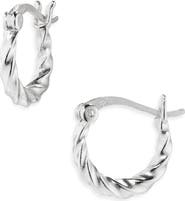 ARGENTO VIVO Rope Twist Huggie Hoop Earrings