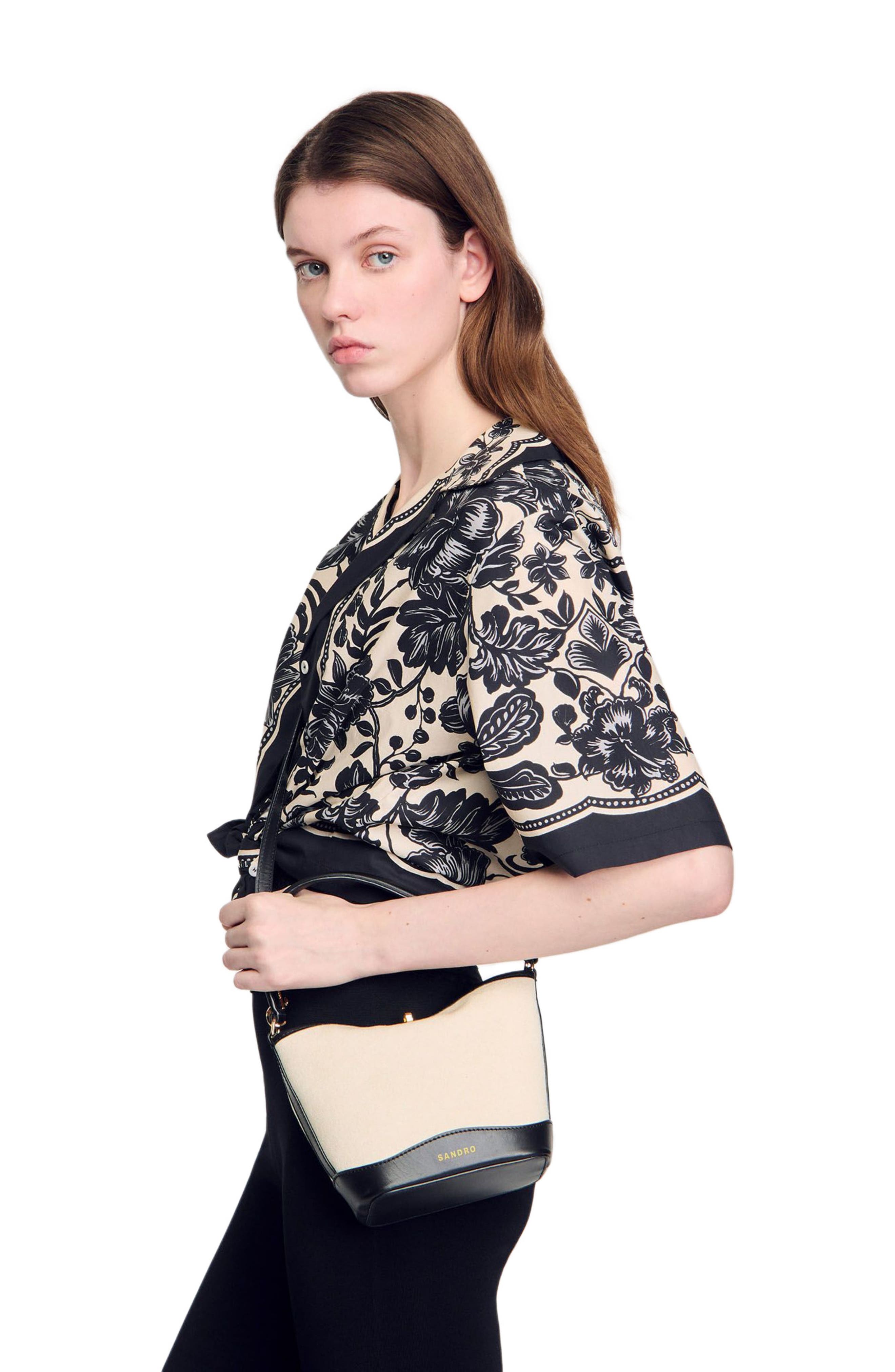 SANDRO Tangoso small bag, Alternate, color, 