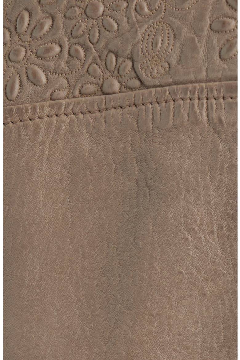 Lily Leather Jacket, Alternate, color, TAUPE