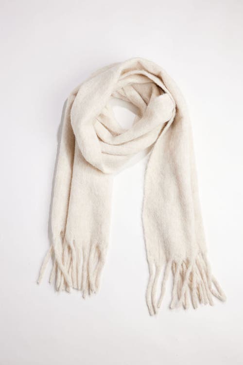 Hat Attack Cozy Solid Scarf In White