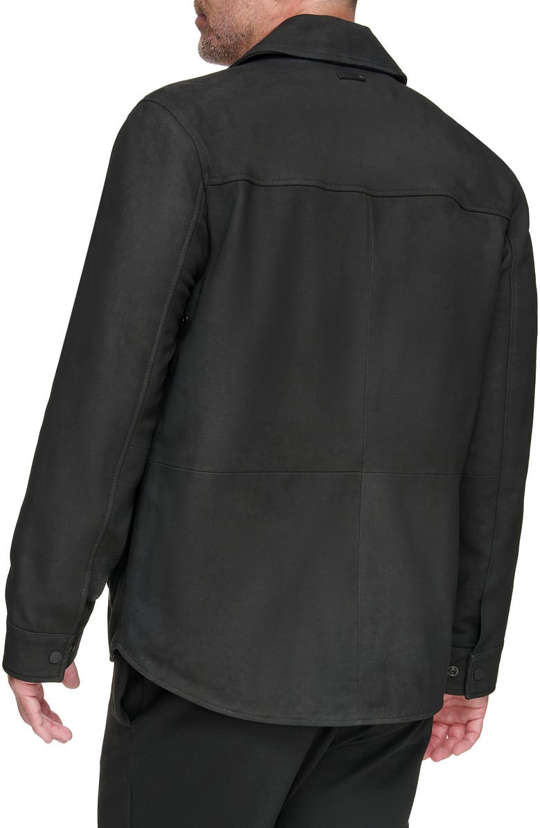 Andrew Marc Laredo Leather Overshirt, Alternate, color,