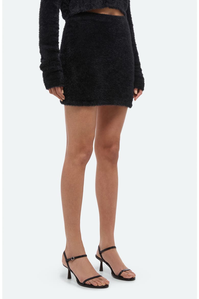 Eyelash Miniskirt, Alternate, color, BLACK