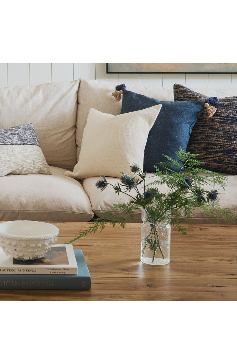 Crane Air Bayside Tassel Accent Pillow, Alternate, color, Blue