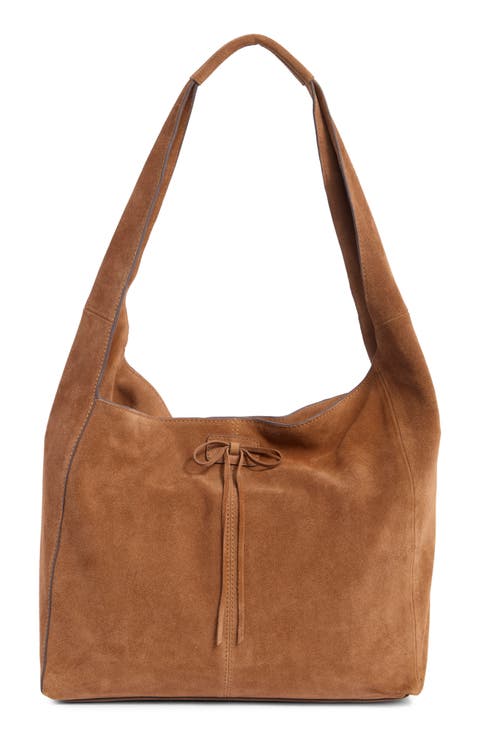 Clem Suede Shoulder Bag