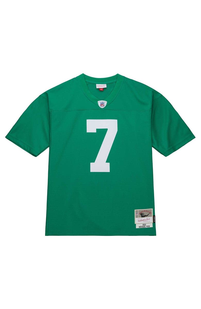 Mitchell & Ness Men's Mitchell & Ness Michael Vick Kelly Green Philadelphia Eagles Legacy Replica Jersey, Alternate, color, 