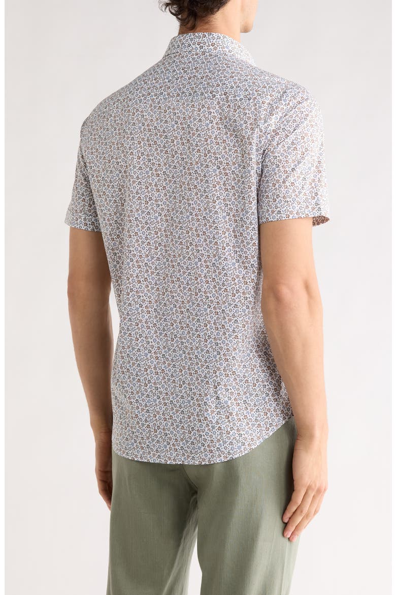 Orson Short Sleeve Button-Up Shirt, Alternate, color, OLIVE