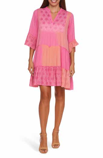 RANEES Patchwork Print Tiered Dress