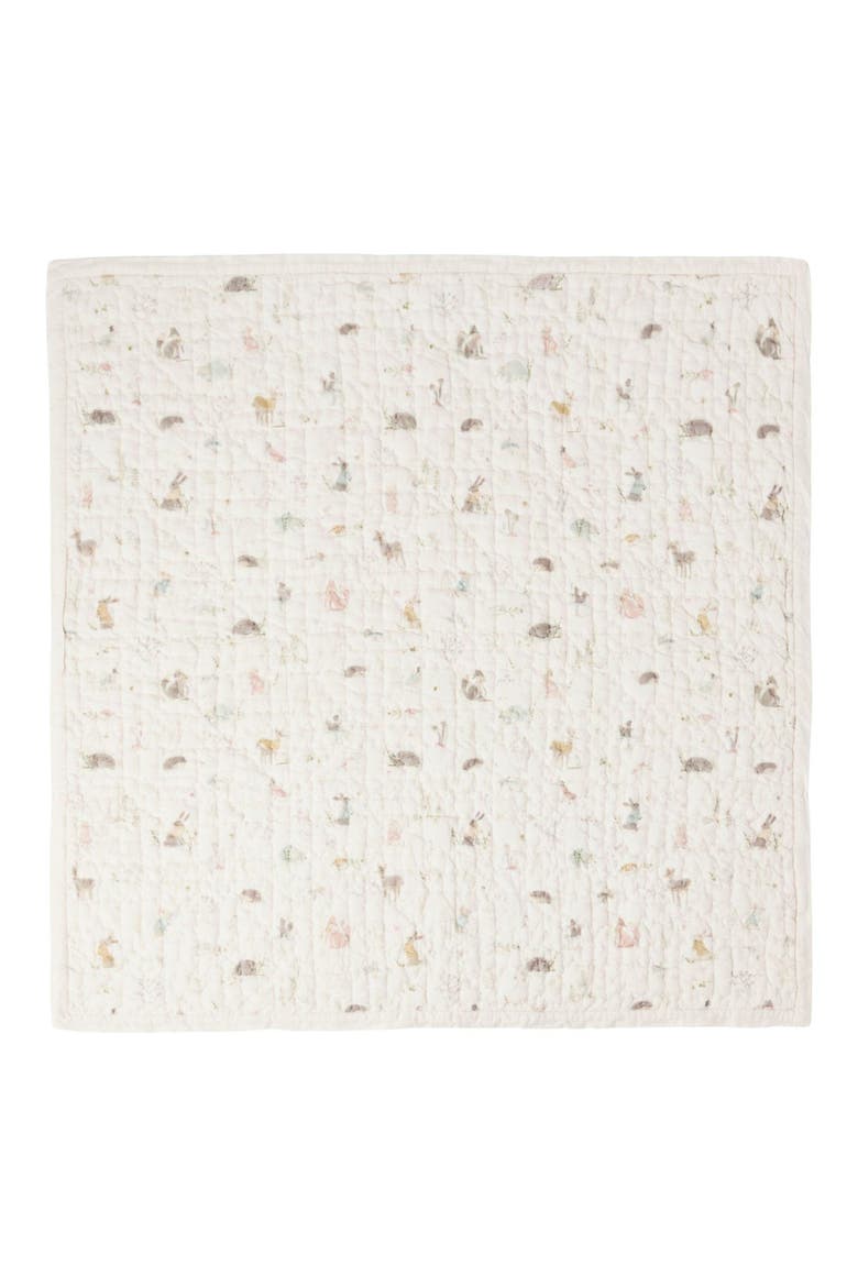 Forest Fable Cotton Quilt, Main, color, FOREST FABLE
