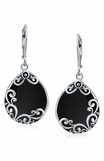 BLING JEWELRY Sterling Silver Teardrop Earrings