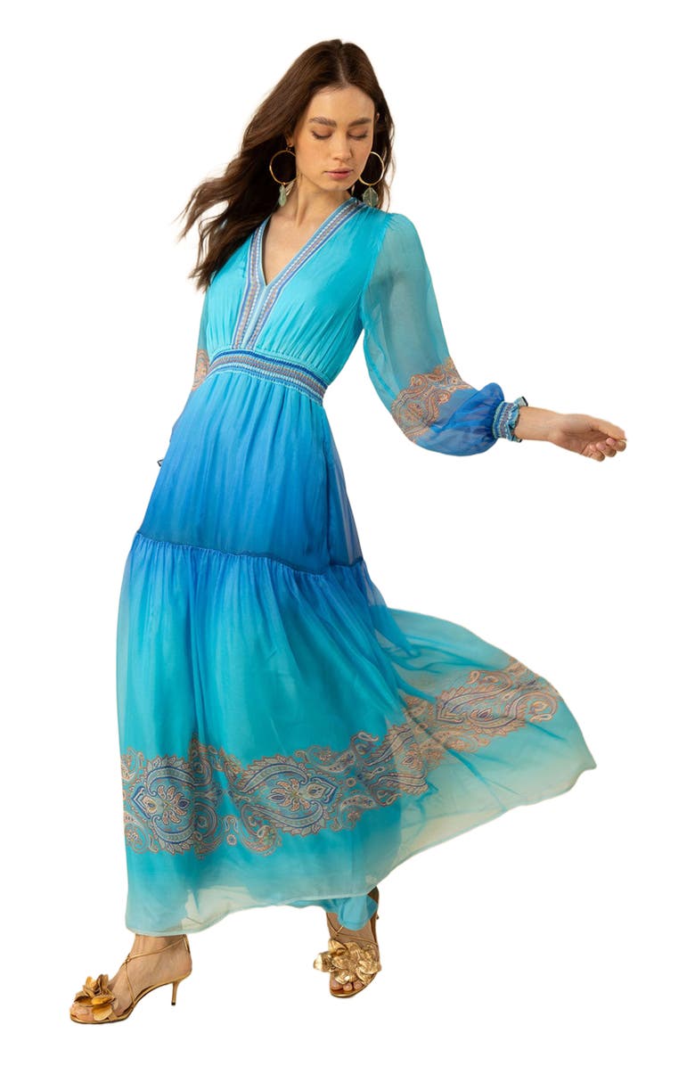 Hale Bob Ayla Chiffon Maxi Dress, Alternate, color, 