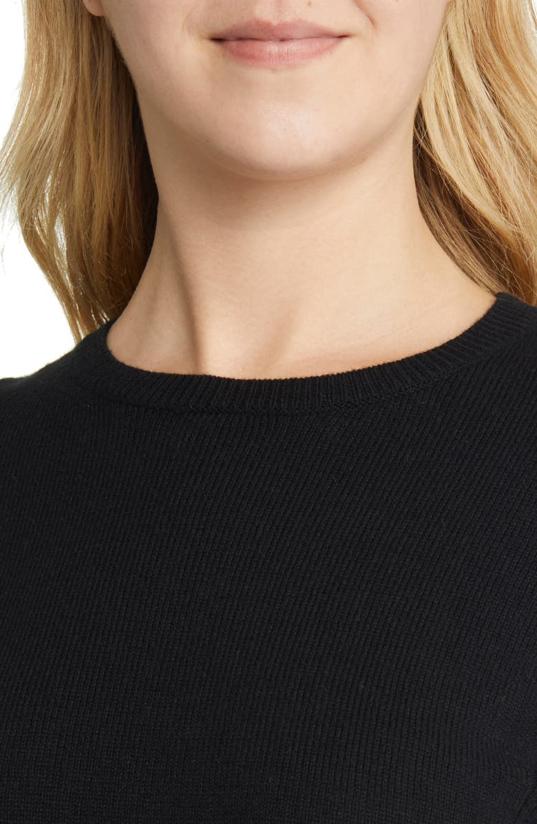 Nordstrom Puff Sleeve Cotton & Wool Sweater, Alternate, color, 