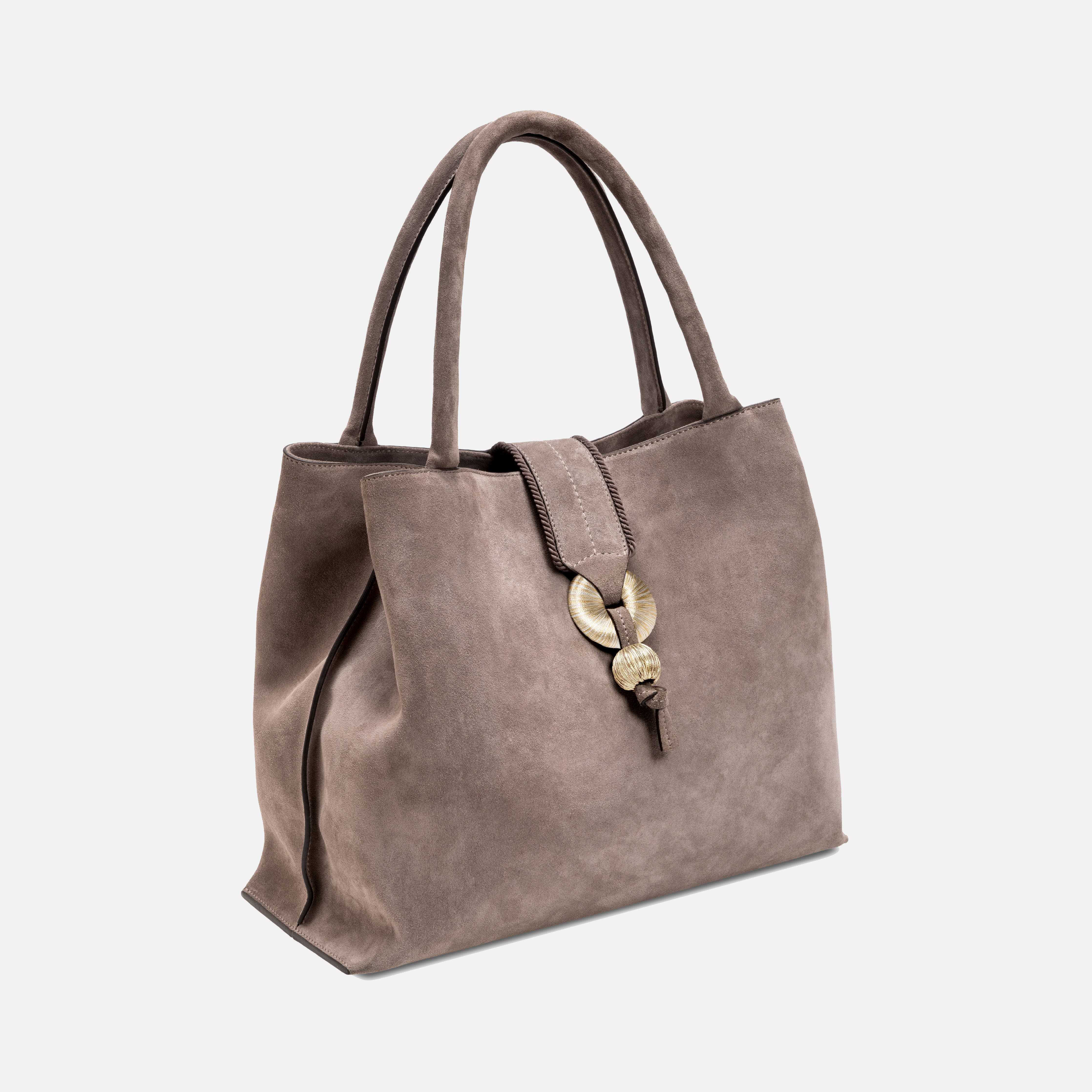 Boho Chic Taupe Medium Tote Bag, Alternate, color, Taupe