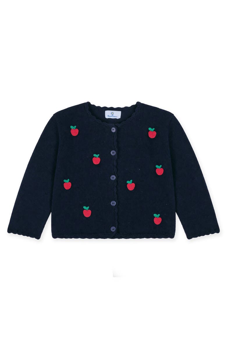 Sweater With Apples, Main, color, Navy Blue