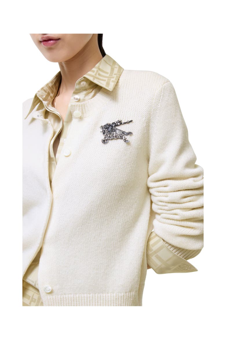Knight Wool Cashmere Cardigan, Alternate, color, Ceramic white