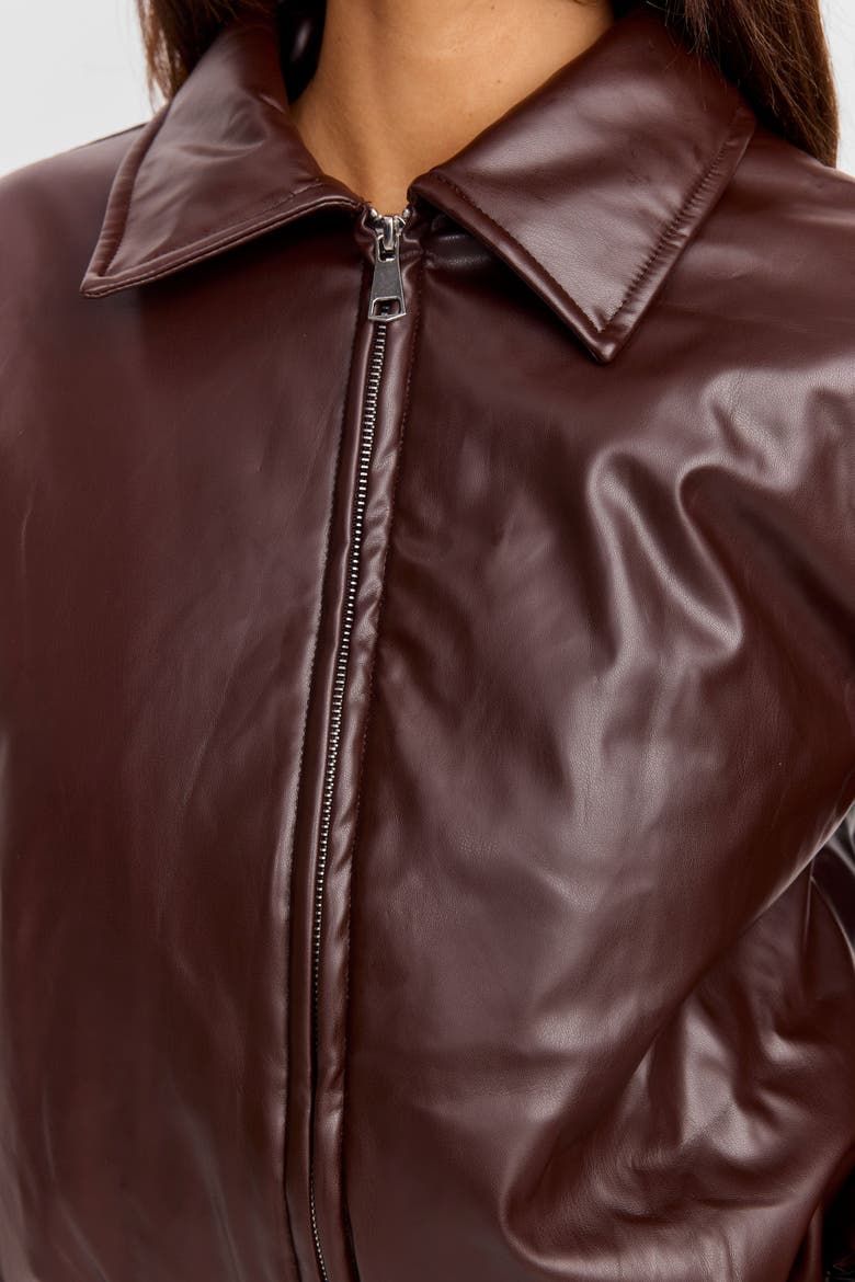Estella Bomber Jacket, Alternate, color, Brown
