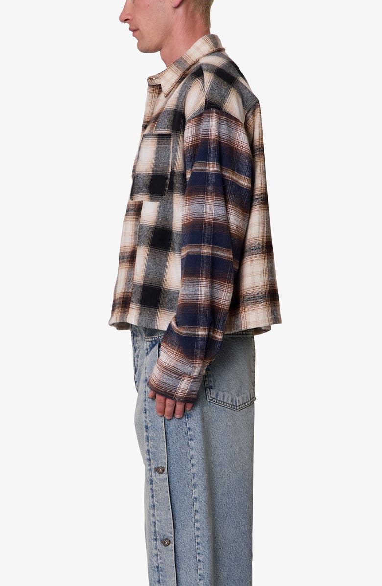 mnml PANELED FLANNEL SHIRT, Alternate, color,