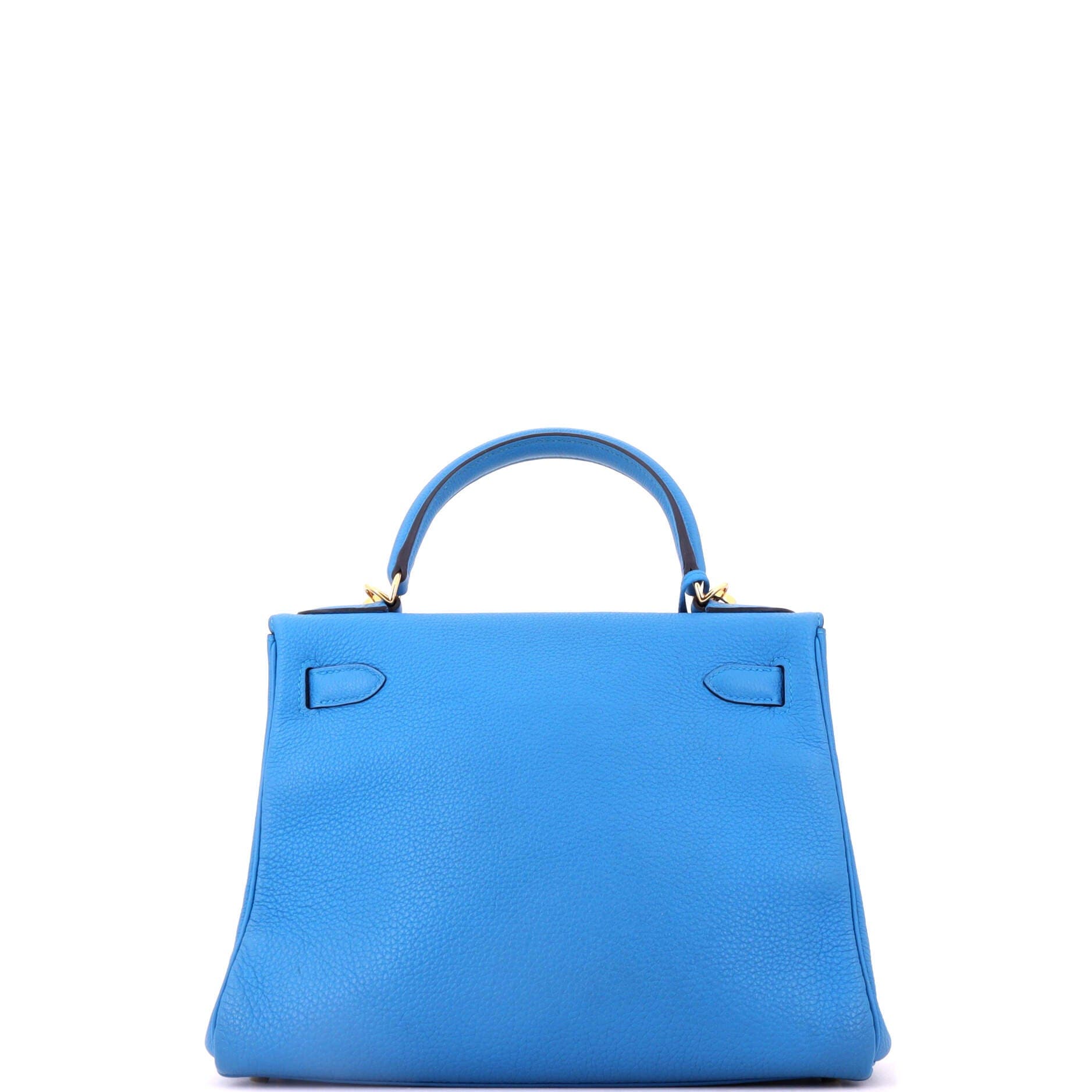 Kelly Handbag Blue Togo with Gold Hardware 28, Alternate, color, Blue