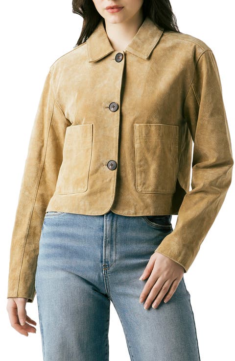Suede Crop Jacket