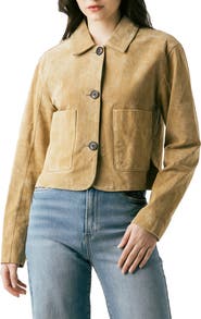 BLANKNYC Suede Crop Jacket
