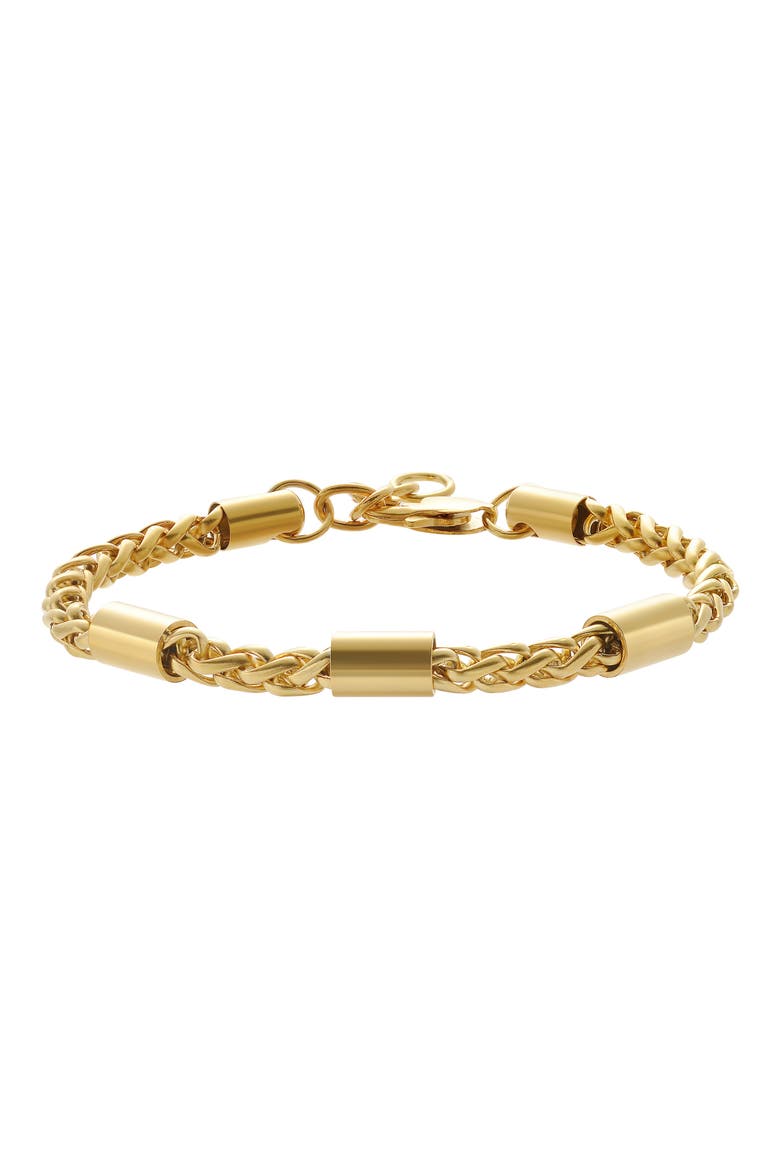 Wheat Chain Bracelet, Main, color, GOLD