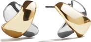 BaubleBar Melanie Mixed Metal Stud Earrings