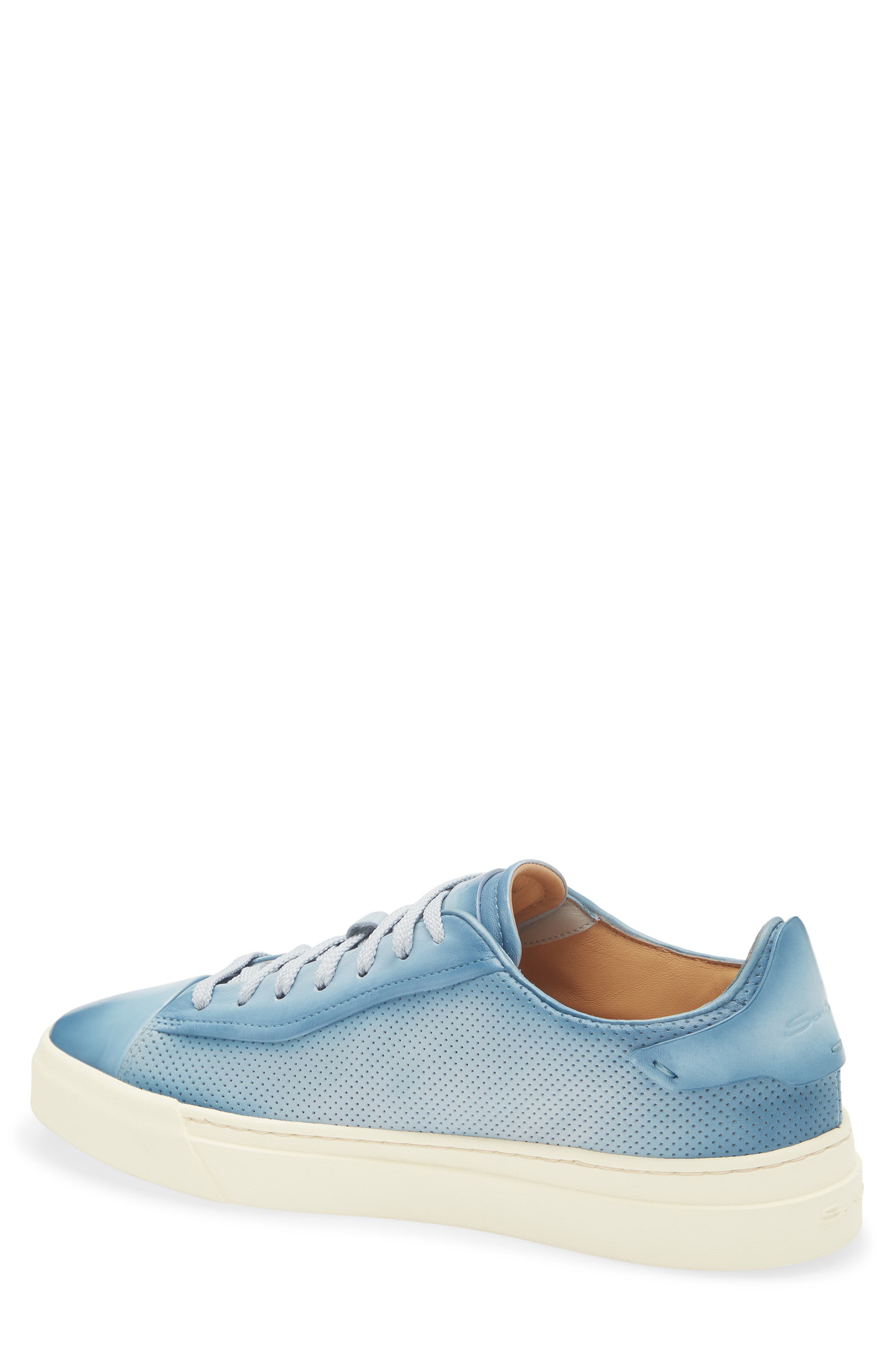 Santoni Laref Sneaker, Alternate, color, Green Blue