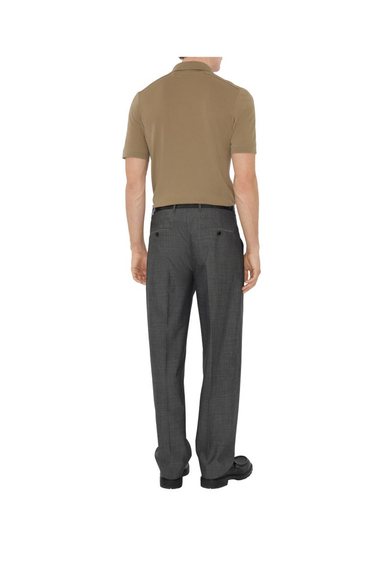 Wool Polo Shirt, Alternate, color, Flax