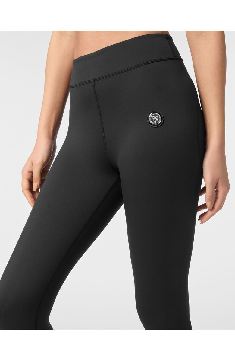 PLEIN SPORT Push Up High Waisted Leggings Scratch Women, Alternate, color, Black