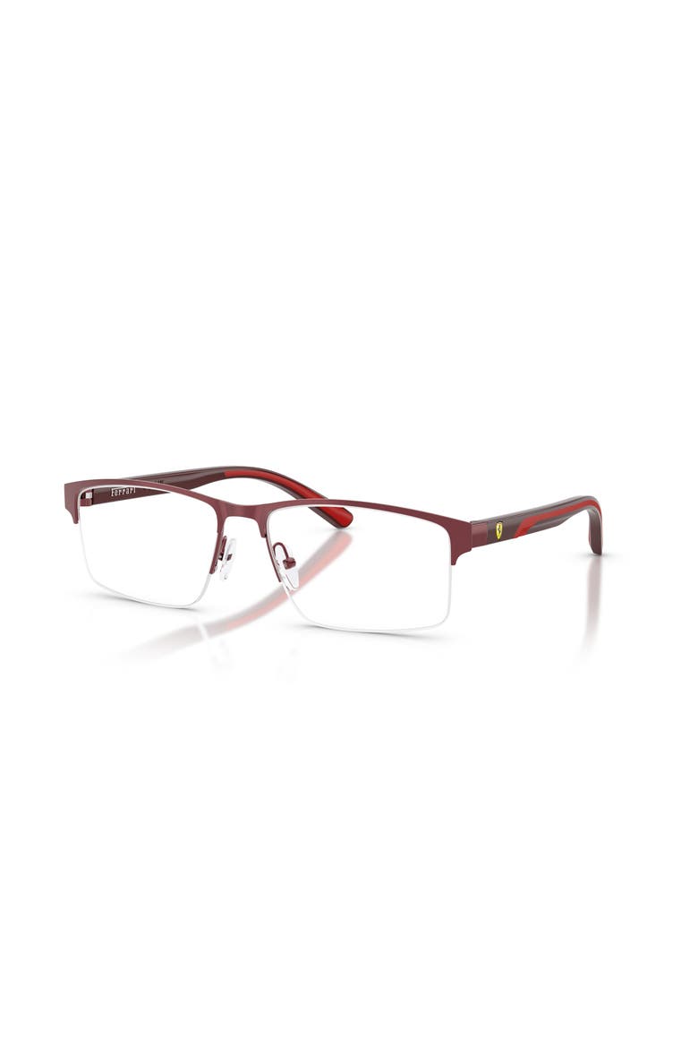 58mm Rectangle optical glasses, Main, color, Red