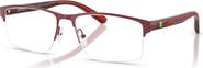 Scuderia Ferrari 58mm Rectangle optical glasses